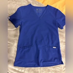 Women’s royal blue XS FIGS scrub top!